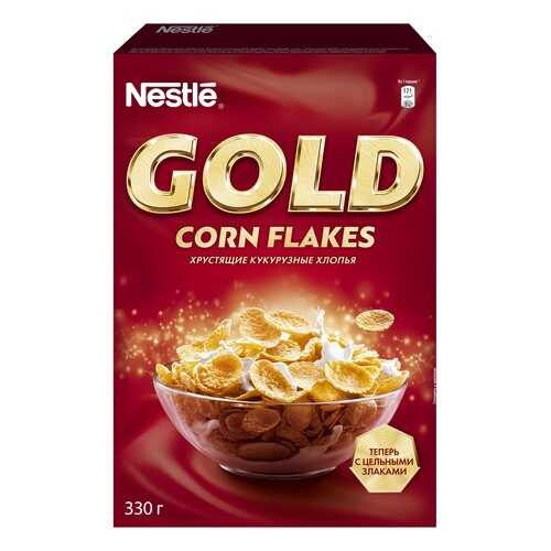 Готовые завтраки Nestle gold голд кукурузные хлопья 330 г в Да