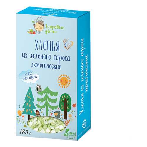 Хлопья из зеленого гороха Здоровые детки 185 г в Да