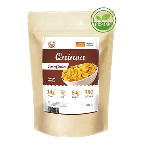 Хлопья киноа Ufeelgood Quinoa cornflakes organic в Да
