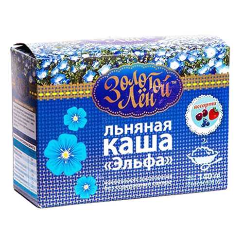 Каша льняная Золотой Лен эльфа ассорти 7 пакетов по 20 г в Да