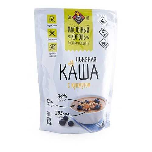 Каша Масляный Король льняная с кунжутом 300 г в Да