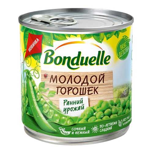 Горошек Bonduelle зеленый молодой 400г в Да