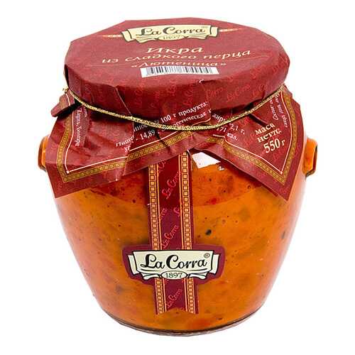 Икра La Corra Лютеница из сладкого перца консервированная 580 г Болгария в Да
