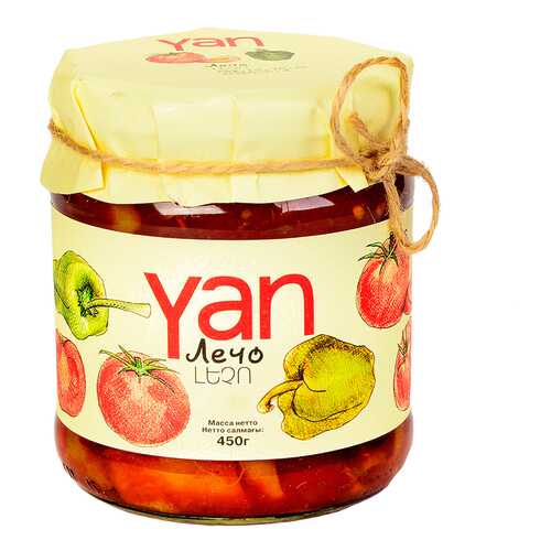 Лечо консервированное YAN 450 г, Армения в Да