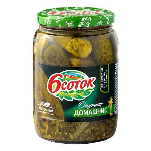 Огурчики домашние 6 соток 720 мл в Да