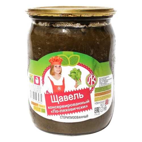 Щавель Ляховичи консервированный 490 г в Да