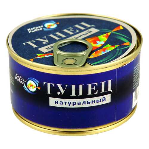Тунец Клевая Рыбка натуральный 185 г в Да