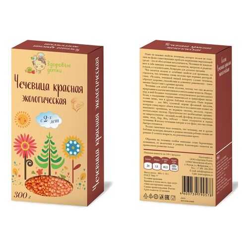 Чечевица Здоровые детки красная 300 г в Да