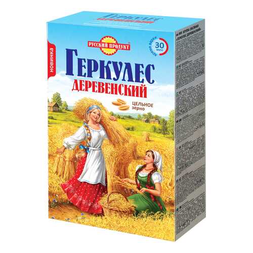 Крупа овсяная цельнозерновая Геркулес деревенский 500 г в Да