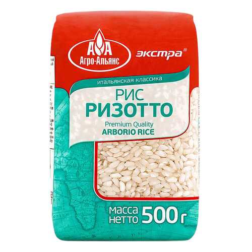 Рис Агро-Альянс ризотто экстра 500 г в Да