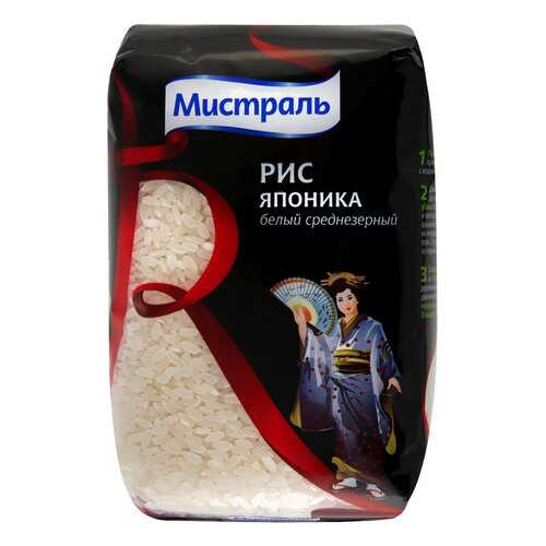 Рис Мистраль японика круглозерный 500 г в Да