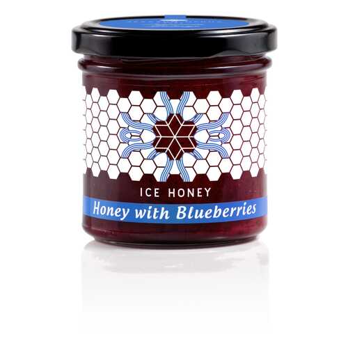 Мед Ice honey с черникой (Honey with Blueberries) 200 г в Да