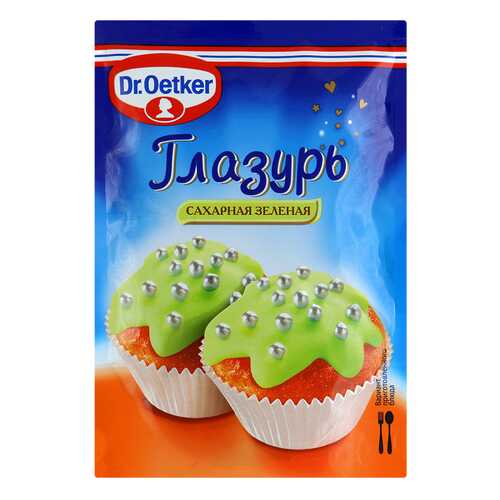 Глазурь Dr.Oetker сахарная зеленая 100 г в Да