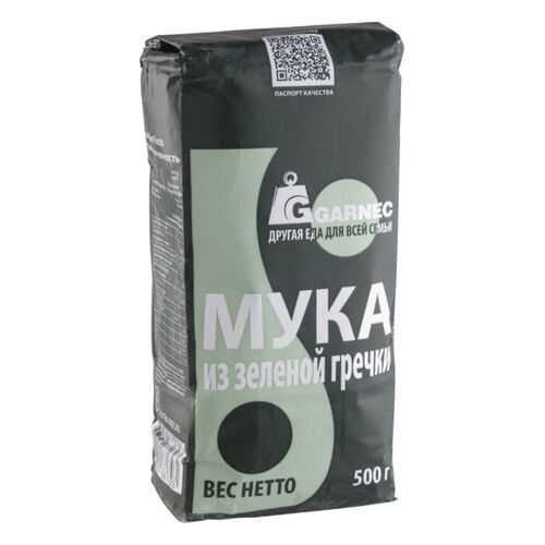 Мука из зеленой гречки Гарнец без глютена 500 г в Да