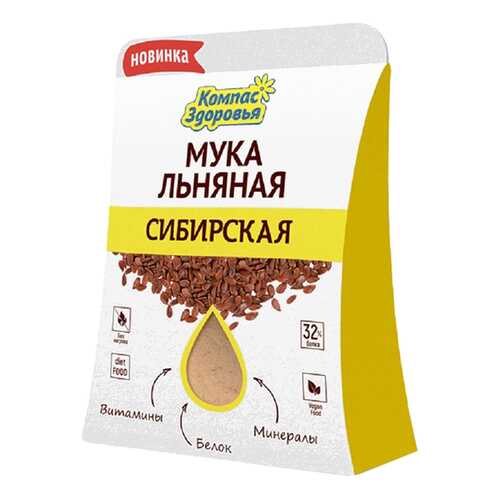 Мука льняная Компас Здоровья сибирская 200 г в Да