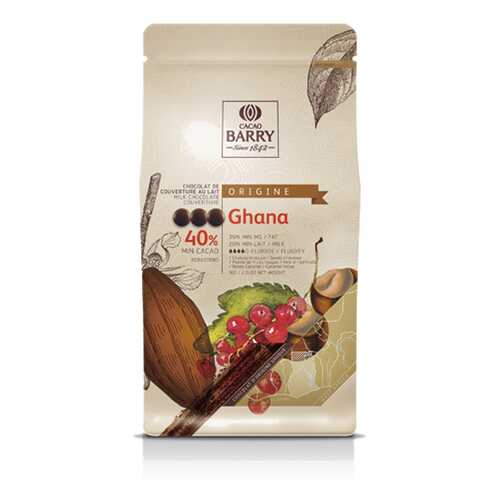 Шоколад Cacao Barry GHANA - Молочный, 40%, 1кг. (CHM-P40GHA-2B-U73) в Да