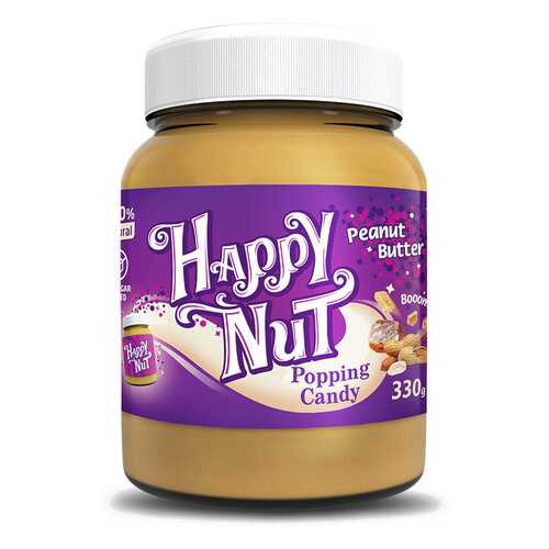 Арахисовая паста HAPPY NUT со взрывной карамелью 330 г в Да