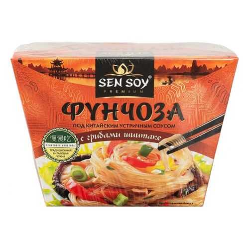 Фунчоза Sen Soy под китайским устричным соусом с грибами шиитаке 125 г в Да