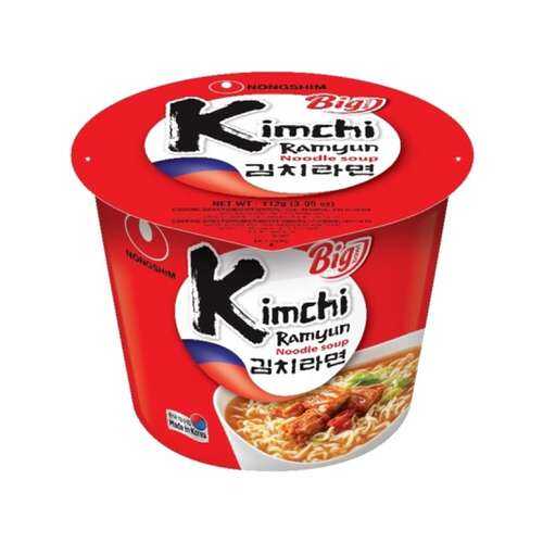 Лапша быстрого приготовления Кимчи Рамен Nongshim чашка 112 г в Да