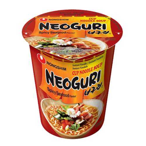 Лапша быстрого приготовления Неогури с морепродуктами острая Nongshim стакан 62 г в Да