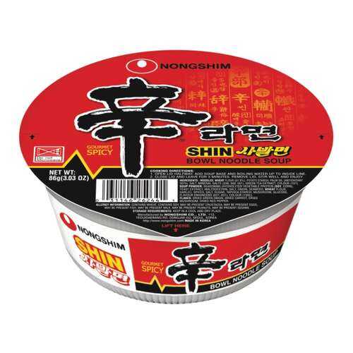 Лапша быстрого приготовления Шин Рамен Nongshim чашка 86 г в Да