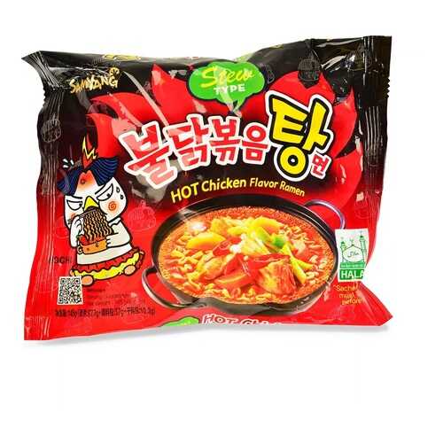 Лапша Samyang острая с курицей, 145 г, Южная Корея в Да
