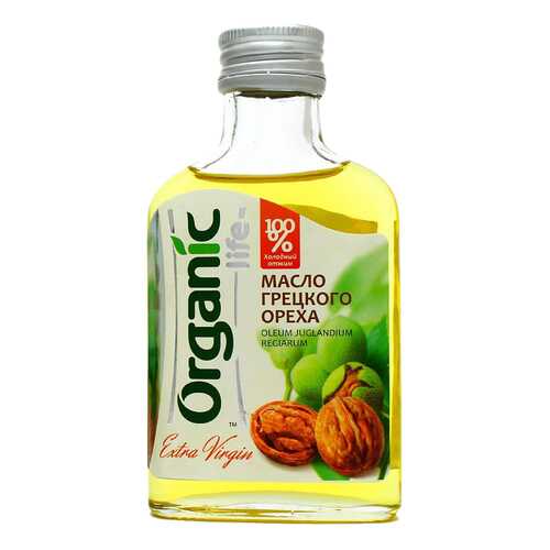 Масло грецкое Organic Life пищевое нерафинированное 100 мл в Да