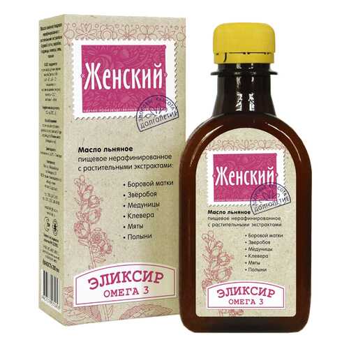 Масло льняное Компас Здоровья женский эликсир 200 мл в Да
