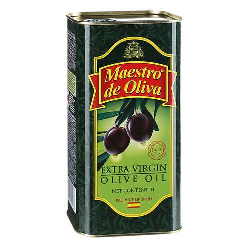 Масло Maestro de Oliva extra virgin оливковое нерафинированное 1 л в Да