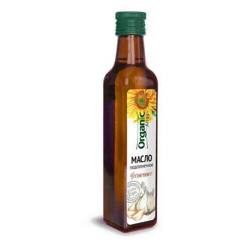 Масло пищевое Organic Life нерафинированное подсолнечное чесночное 250 мл в Да