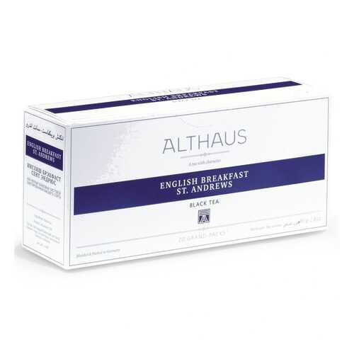 Чай Althaus English Breakfast St. Andrews, чёрный, 20 пакетиков Grand Pack в Да