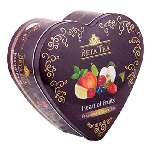 Чай Beta Tea фруктовое сердце в музыкальной шкатулке черный ассорти 40 пакетиков в Да
