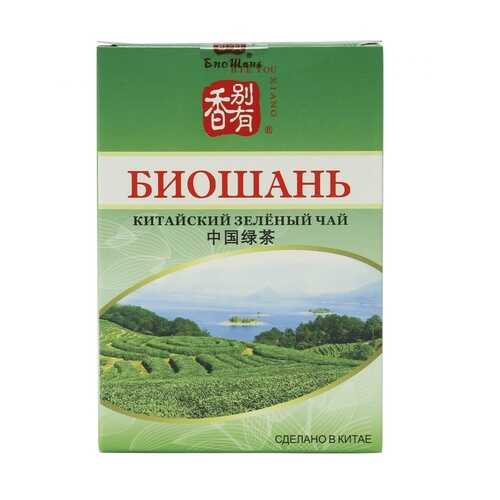 Чай БиоШань China Green Tea, зеленый листовой, 80 гр в Да