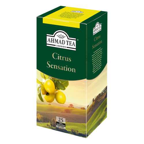 Чай черный Ahmad Tea citrus sensation с лимоном и лаймом 25 пакетиков в Да