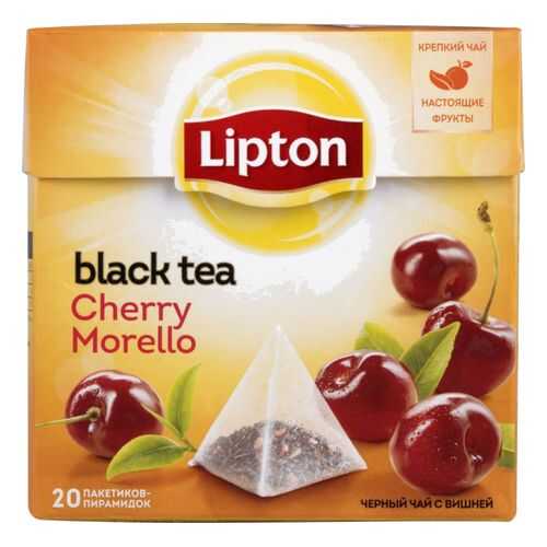Чай черный Lipton cherry morello 20 пакетиков в Да