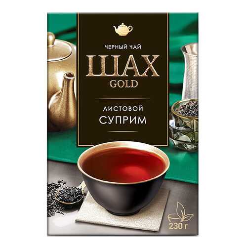 Чай черный листовой Шах Gold Суприм 230 г в Да