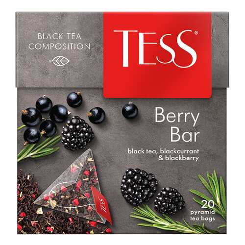 Чай черный Tess Berry Bar 20 пакетиков в Да