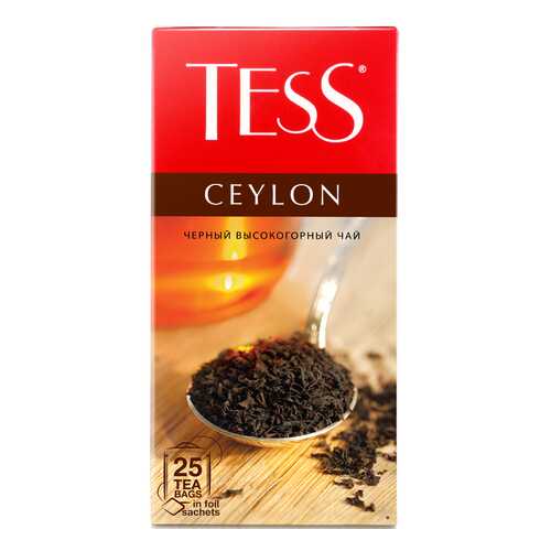 Чай черный Tess Ceylon 25 пакетиков в Да