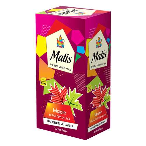 Чай черный в пакетиках для чашки Матис Maple 25*2 г в Да