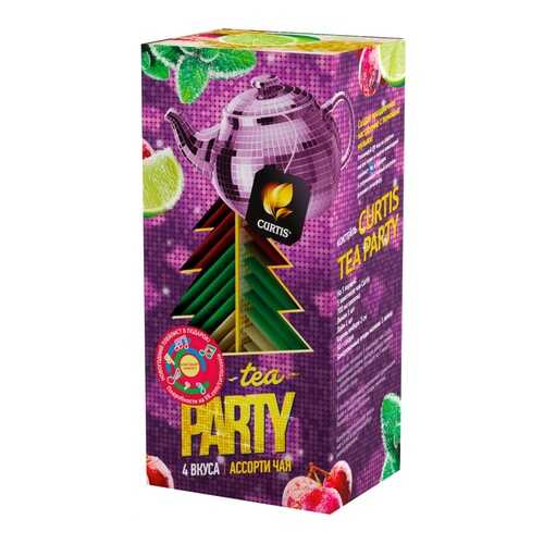 Чай Curtis Tea Party ассорти 32 сашетов в Да