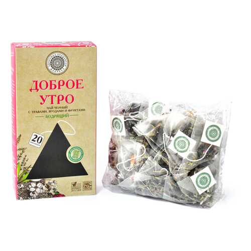 Чай Фабрика Здоровых Продуктов доброе утро бодрящий 20 пак x 1.7 г в Да