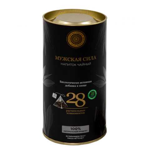 Чай Фабрика Здоровых Продуктов Energy Tea Мужская сила чёрный с травами 30 пирамидок в Да