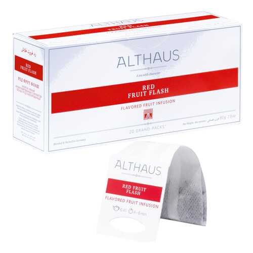 Чай фруктовый в пакетах для чайника Althaus ред фрут флэш 20*4 г в Да
