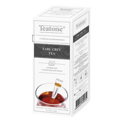Чай Teatone earl grey черный байховый с ароматом бергамота в стиках 1.8 г 100 штук в Да