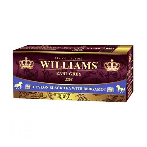 Чай Williams Rich Bergamot черный с добавками 25 пакетиков в Да
