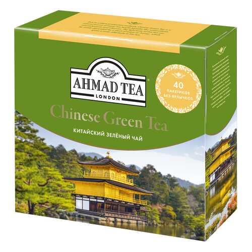 Чай зеленый Ahmad Tea китайский 40 пакетиков в Да