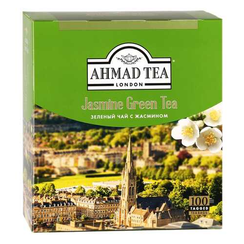 Чай зеленый Ahmad Tea с жасмином 100 пак в Да
