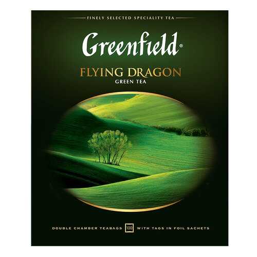 Чай зеленый Greenfield Flying Dragon 100 пакетиков в Да