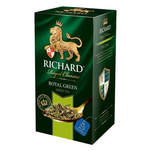 Чай зеленый Richard royal green 25 пакетиков в Да