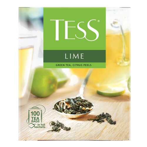 Чай зеленый Tess Lime 100 пакетиков в Да
